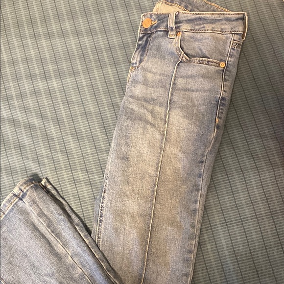 Garage Light Gray Women's Flare Jeans - Picture 2 of 3